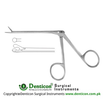 Hartmann Alligator Forceps Cup Shaped Stainless Steel, 8.5 cm - 3 1/4" Diameter 3.0 mm Ø